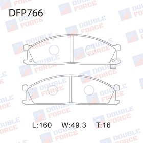 Колодки тормозные дисковые Double Force DFP766 7659565