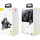 Держатель телефона Baseus Metal Smart в дефлектор, беспроводная зарядка BSWC-C02 9196756 Держатель телефона Baseus Metal Smart в дефлектор, беспроводная зарядка BSWC-C02 9196756