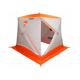 Палатка "Пингвин" Призма BRAND NEW, 200х185 см, зимняя, композит 9 мм, бело-оранжевый