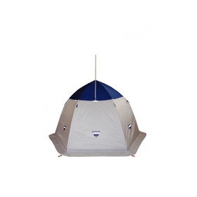 Палатка "Пингвин" 3.5, двухслойная, зимняя, материал В95Т1-8 мм, бело-синий