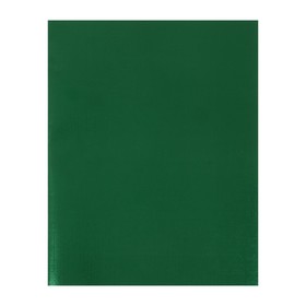 Тетрадь 96 листов в клетку на скрепке "Зелёная. METALLIC", обложка бумвинил, блок офсет