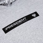 Худи President, размер XS, цвет серый - фото 41572