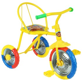 Велосипед трёхколёсный Micio Зверята, колёса 10"/8", цвет желтый