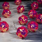 Гирлянда «Нить» 4.5 м с насадками «Цветочные шары», IP20, прозрачная нить, 15 LED, свечение белое, 220 В 7867295