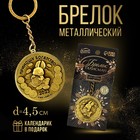 Брелок металлический «Приношу богатство», диам. 4,5 см 7584005 - фото 7017605