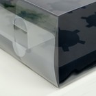 Коробка на 12 капкейков, черная, 34,7 × 26,3 × 10 см 7840814