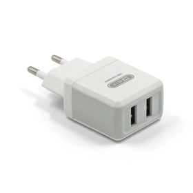 {{photo.Alt || photo.Description || 'Сетевое зарядное устройство BYZ B36, 2 USB, 2.1 А, кабель Lightning, 1 м, белое'}}