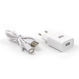 {{photo.Alt || photo.Description || 'Сетевое зарядное устройство BYZ TU8, USB, 2.1 А, кабель Type-C, 1 м, белое'}}