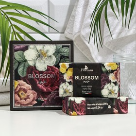 Подарочный набор мыла FLORINDA "Таинственный сад", Черные цветы, 2 шт. 200 г