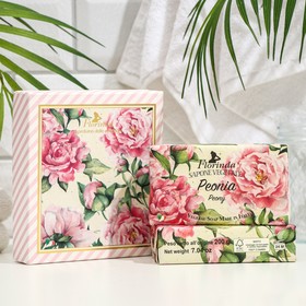 Подарочный набор мыла FLORINDA, "Цветы и Цветы", Пион, 2 шт. по 200 г