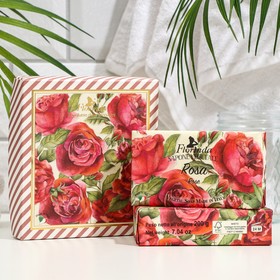 Подарочный набор мыла FLORINDA "Магия Цветов" Роза, 2 шт. по 200 г