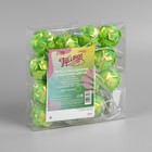 Гирлянда «Нить» 4.5 м с насадками «Цветочные шары», IP20, прозрачная нить, 15 LED, свечение зелёное, 220 В 7867293