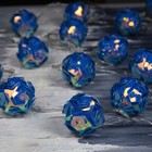 Гирлянда «Нить» 4.5 м с насадками «Цветочные шары», IP20, прозрачная нить, 15 LED, свечение фиолетовое, 220 В 7867294