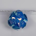 Гирлянда «Нить» 4.5 м с насадками «Цветочные шары», IP20, прозрачная нить, 15 LED, свечение фиолетовое, 220 В 7867294