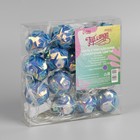 Гирлянда «Нить» 4.5 м с насадками «Цветочные шары», IP20, прозрачная нить, 15 LED, свечение фиолетовое, 220 В 7867294