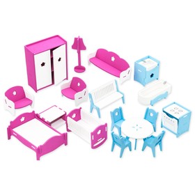 Конструктор «Набор мебели» 17 предметов
