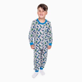 Пижама для мальчика, цвет серый/трансформер, рост 116 см