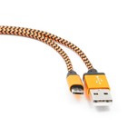 Кабель Cablexpert CC-mUSB2oe1m, microUSB - USB, 1 м, зарядка + передача данных, оранжевый 9222982 - фото 5543044