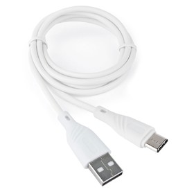 Кабель Cablexpert CCB-USB2-AMCMO1-1MW, Type-C - USB, 3 А, 1 м, быстрая зарядка, белый