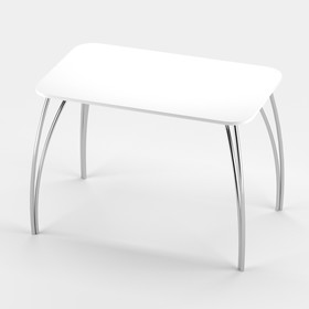 Обеденный стол Stalker №10, 1030 × 640 × 750 мм, ножки серые F1, цвет белый бриллиант