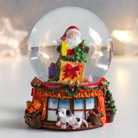 {{photo.Alt || photo.Description || 'Стеклянный шар &quot;Дед Мороз с подарками и ёлкой&quot; 7х6,7х8,8 см'}}