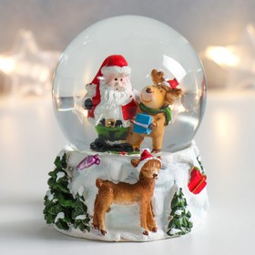 {{photo.Alt || photo.Description || 'Стеклянный шар &quot;Дед Мороз и олени&quot; 7х6,7х8,8 см'}}