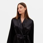 Халат женский MINAKU: Light touch цвет черный, р-р 50 - фото 802430272