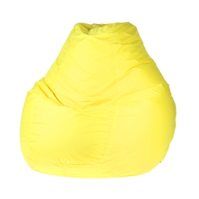 Кресло-мешок пятигранное, d82/h110, цвет жёлтый