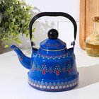 Чайник «Валенсия», 1,1 л, 18×13×15 см, индукция, цвет синий - фото 5555478