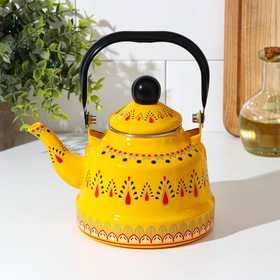 Чайник «Валенсия», 1,1 л, 18×13×15 см, индукция, цвет жёлтый