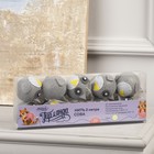 Гирлянда «Нить» 2 м с насадками «Сова», IP20, прозрачная нить, 10 LED, свечение тёплое белое, AAх2 7989819