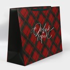 Пакет ламинированный горизонтальный «Клетка», XXL 46 х 61 х 20 см 7724332