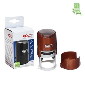 Оснастка для печати круглая Colop Printer R40 40 мм с крышкой бронзовая