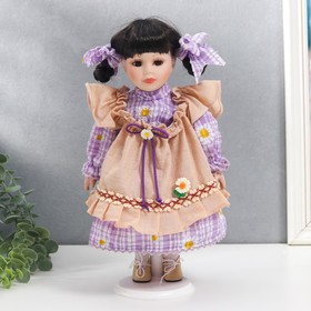 Кукла коллекционная керамика "Зося в сиреневом платье с ромашками" 30 см в Донецке