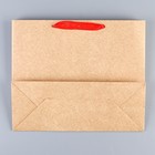 Пакет крафтовый с пластиковым окном «С Новым годом!», 31 х 26 х 11 см 7724295