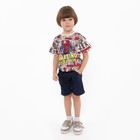 Шорты детские, цвет тёмно-синий, рост 122 см - фото 802275489