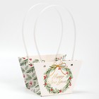 Пакет влагостойкий для цветов «Новогодняя пора», 20 х 12 х 20 см 7705513