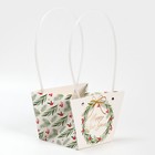 Пакет влагостойкий для цветов «Новогодняя пора», 20 х 12 х 20 см 7705513