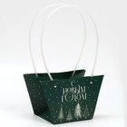 Пакет влагостойкий для цветов «Новогоднее чудо», 20 х 12 х 20 см 7705516