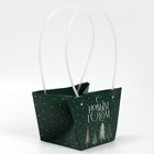 Пакет влагостойкий для цветов «Новогоднее чудо», 20 х 12 х 20 см 7705516