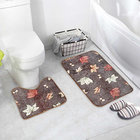 Набор ковриков для ванны и туалета Доляна «Осенние листья», 2 шт: 40×50, 50×80 см - фото 75002