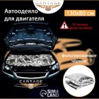 Автоодеяло для двигателя Cartage, 130 х 80 см, фольгированное, чёрное 9109653 Автоодеяло для двигателя Cartage, 130 х 80 см, фольгированное, чёрное 9109653
