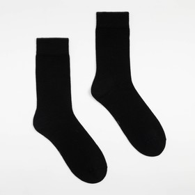 Носки мужские, цвет чёрный, размер 29-31
