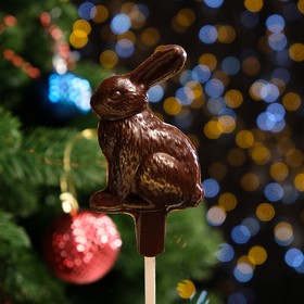 Фигура из темного шоколада "Черный кролик" , 30 г