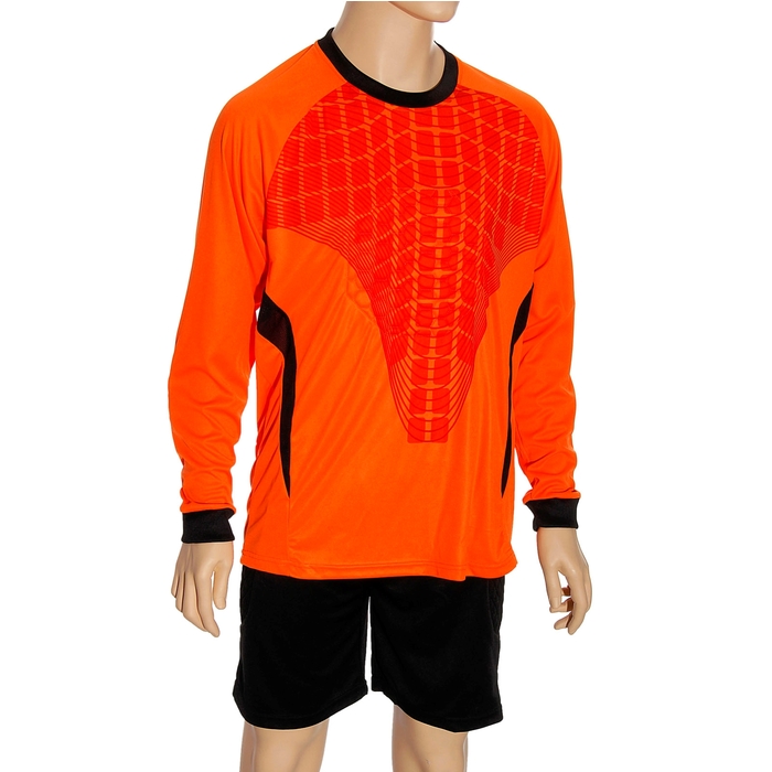 Форма футбольная вратаря р. 3ХL, рост 175-180 см, цвет черный-оранжевый
