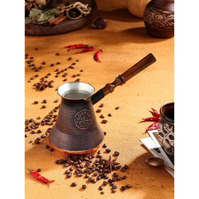 {{photo.Alt || photo.Description || 'Турка для кофе &quot;Армянская джезва&quot;, медная, высокая, 640 мл'}}