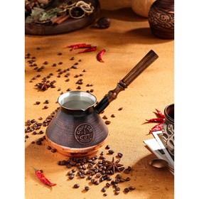 {{photo.Alt || photo.Description || 'Турка для кофе &quot;Армянская джезва&quot;, медная, низкая, 690 мл'}}