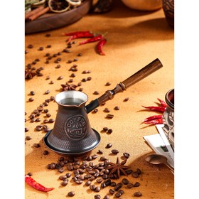 {{photo.Alt || photo.Description || 'Турка для кофе &quot;Армянская джезва&quot;, для индукции, медная, средняя, 220 мл'}}
