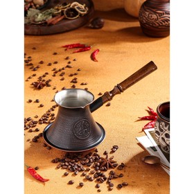 {{photo.Alt || photo.Description || 'Турка для кофе &quot;Армянская джезва&quot;, для индукции, медная, средняя, 600 мл'}}