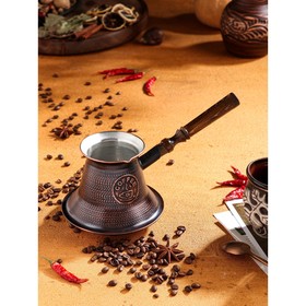 {{photo.Alt || photo.Description || 'Турка для кофе &quot;Армянская джезва&quot;, для индукции, медная, средняя, 700 мл'}}